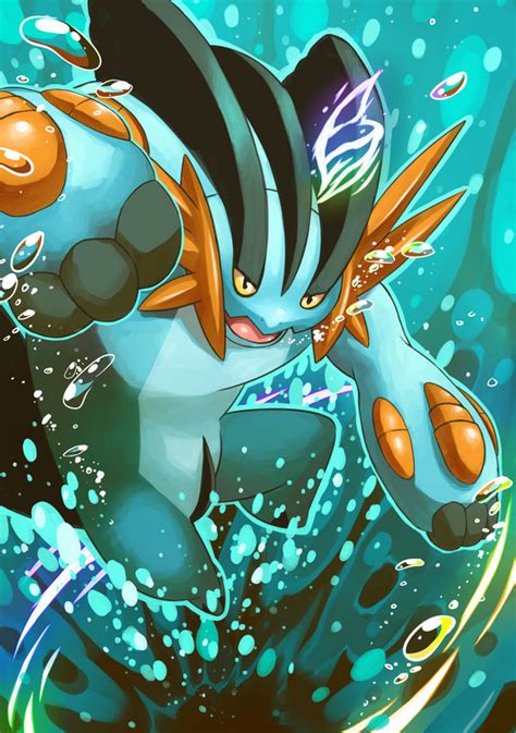 pokemon mega swampert art.